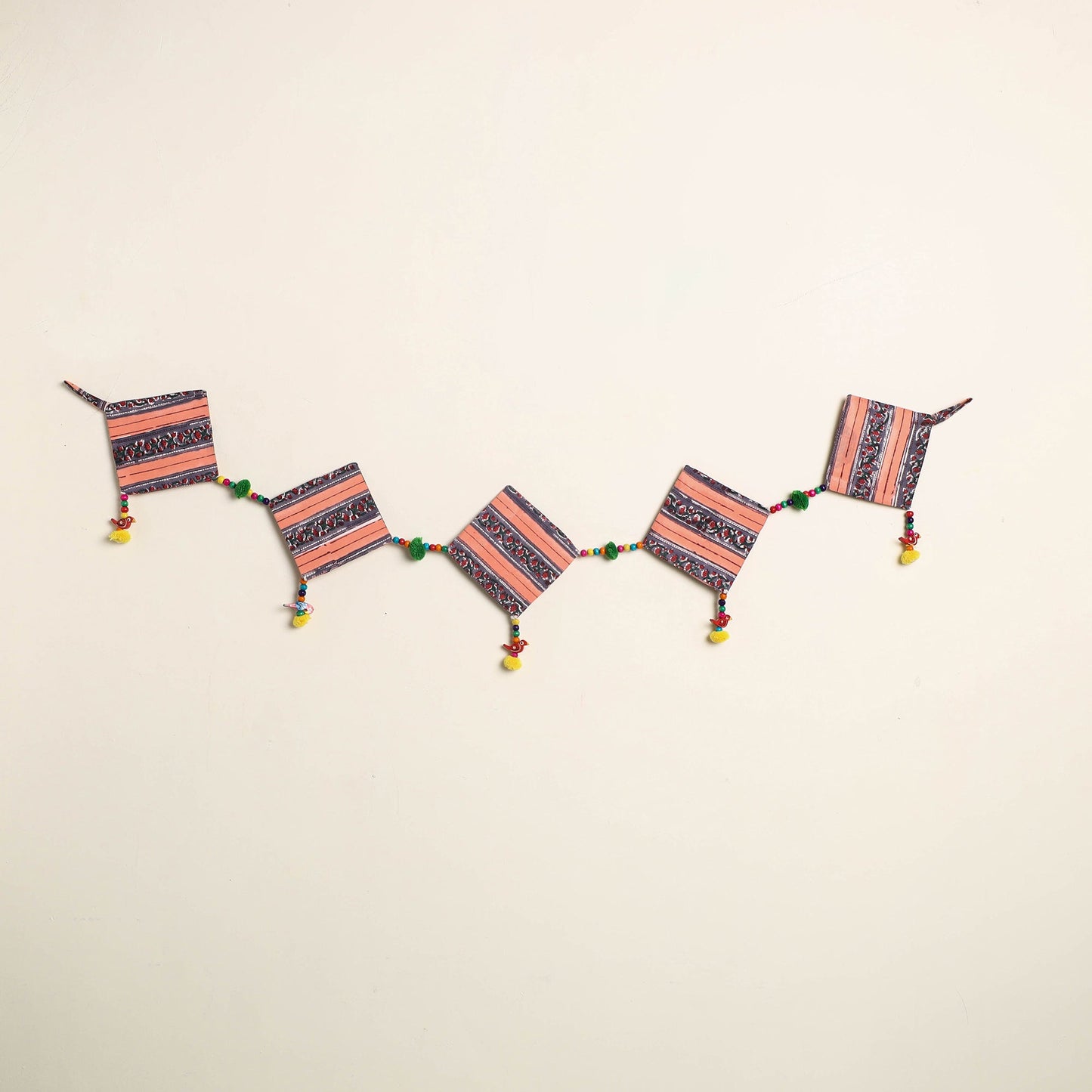 Handmade Bead Work Fabric Toran for Home Decor