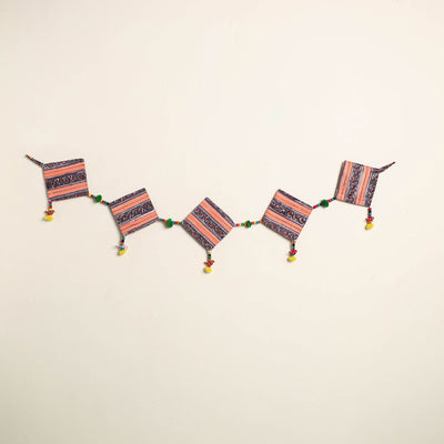 Handmade Bead Work Fabric Toran for Home Decor