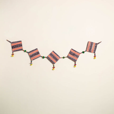 Handmade Bead Work Fabric Toran for Home Decor