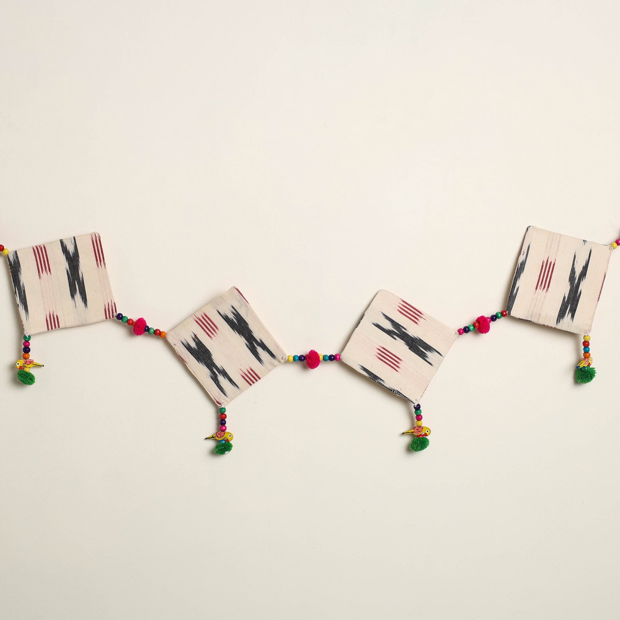 Handmade Bead Work Fabric Toran for Home Decor