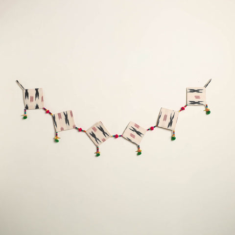 Handmade Bead Work Fabric Toran for Home Decor