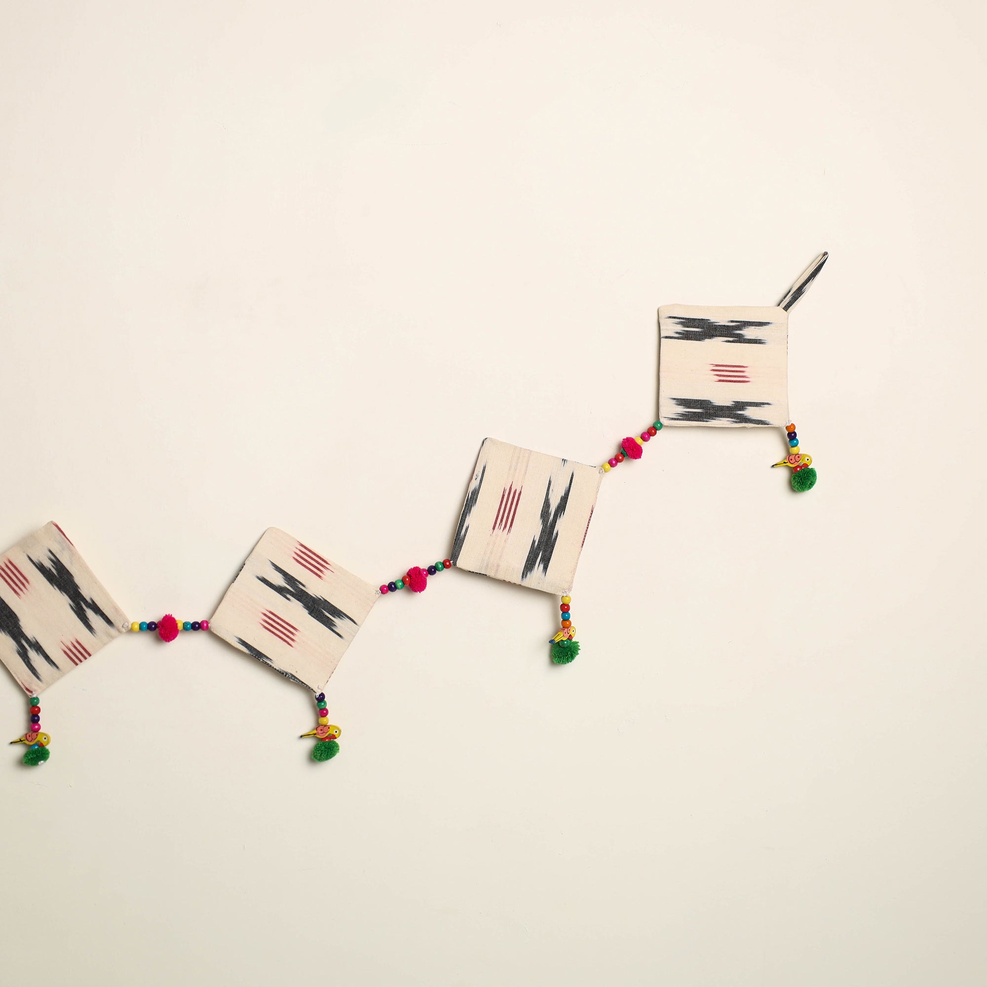 Handmade Bead Work Fabric Toran for Home Decor