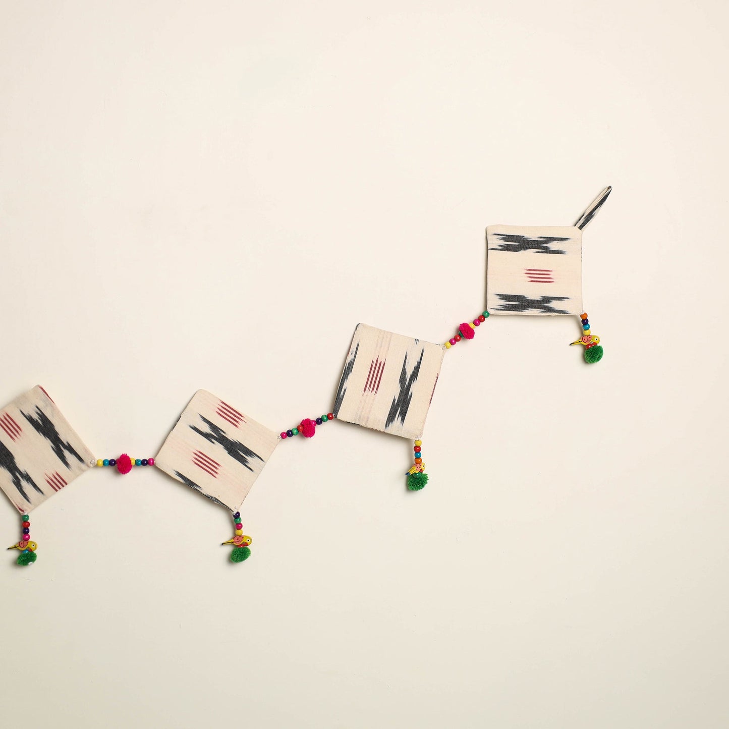 Handmade Bead Work Fabric Toran for Home Decor