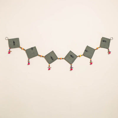 Handmade Bead Work Fabric Toran for Home Decor