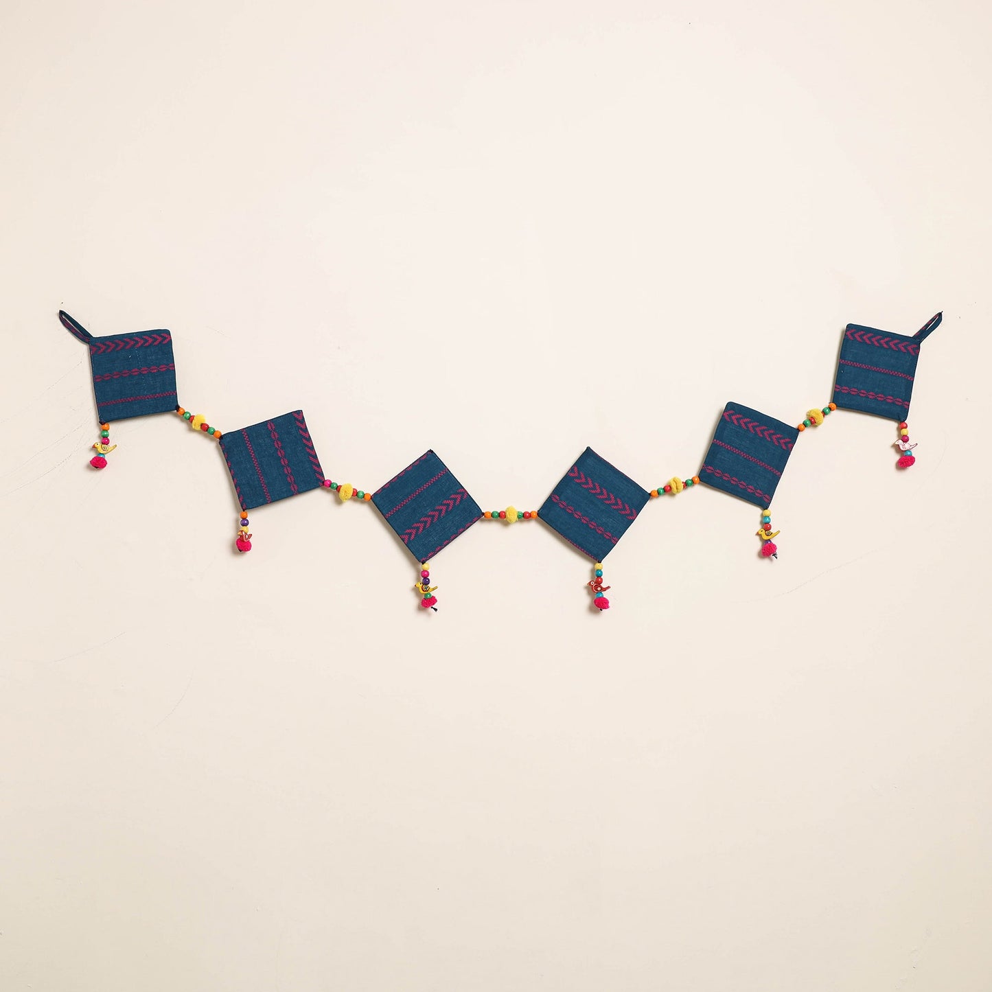 Handmade Bead Work Fabric Toran for Home Decor