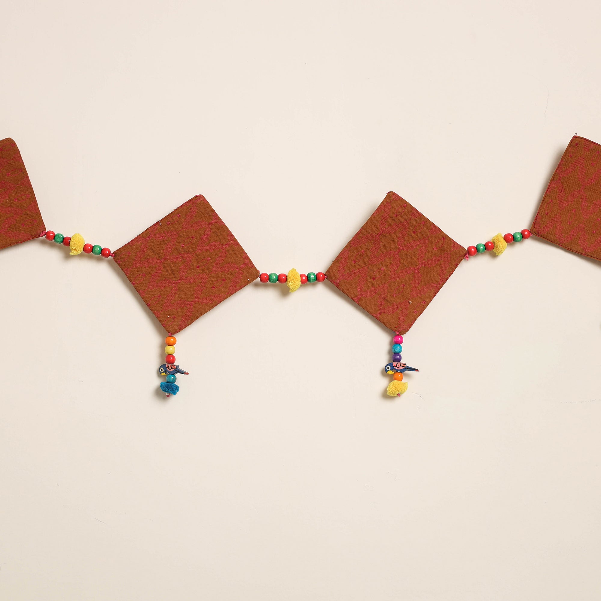 Handmade Bead Work Fabric Toran for Home Decor