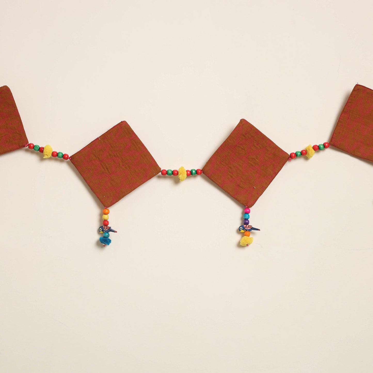 Handmade Bead Work Fabric Toran for Home Decor