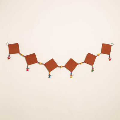 Handmade Bead Work Fabric Toran for Home Decor