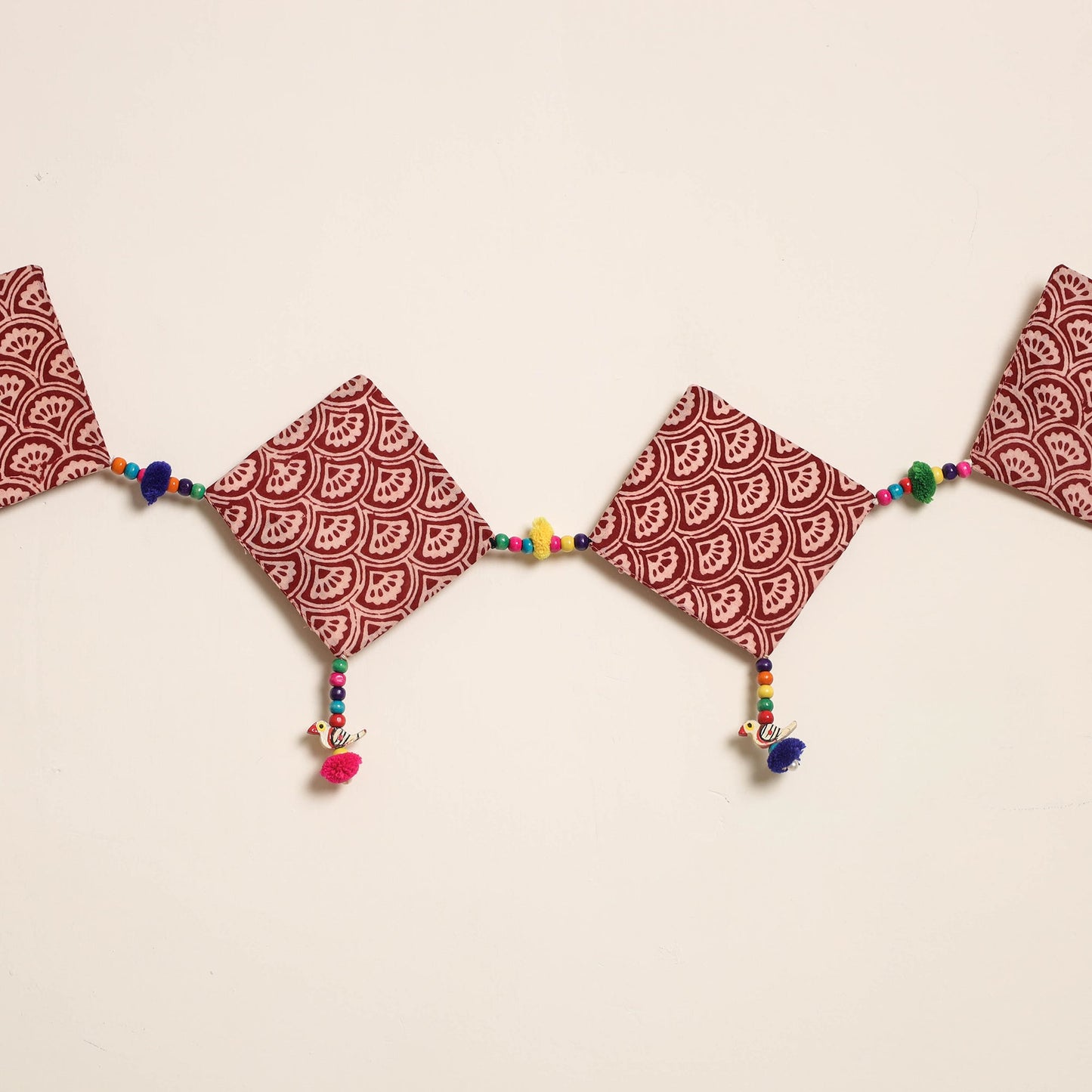 Handmade Bead Work Fabric Toran for Home Decor