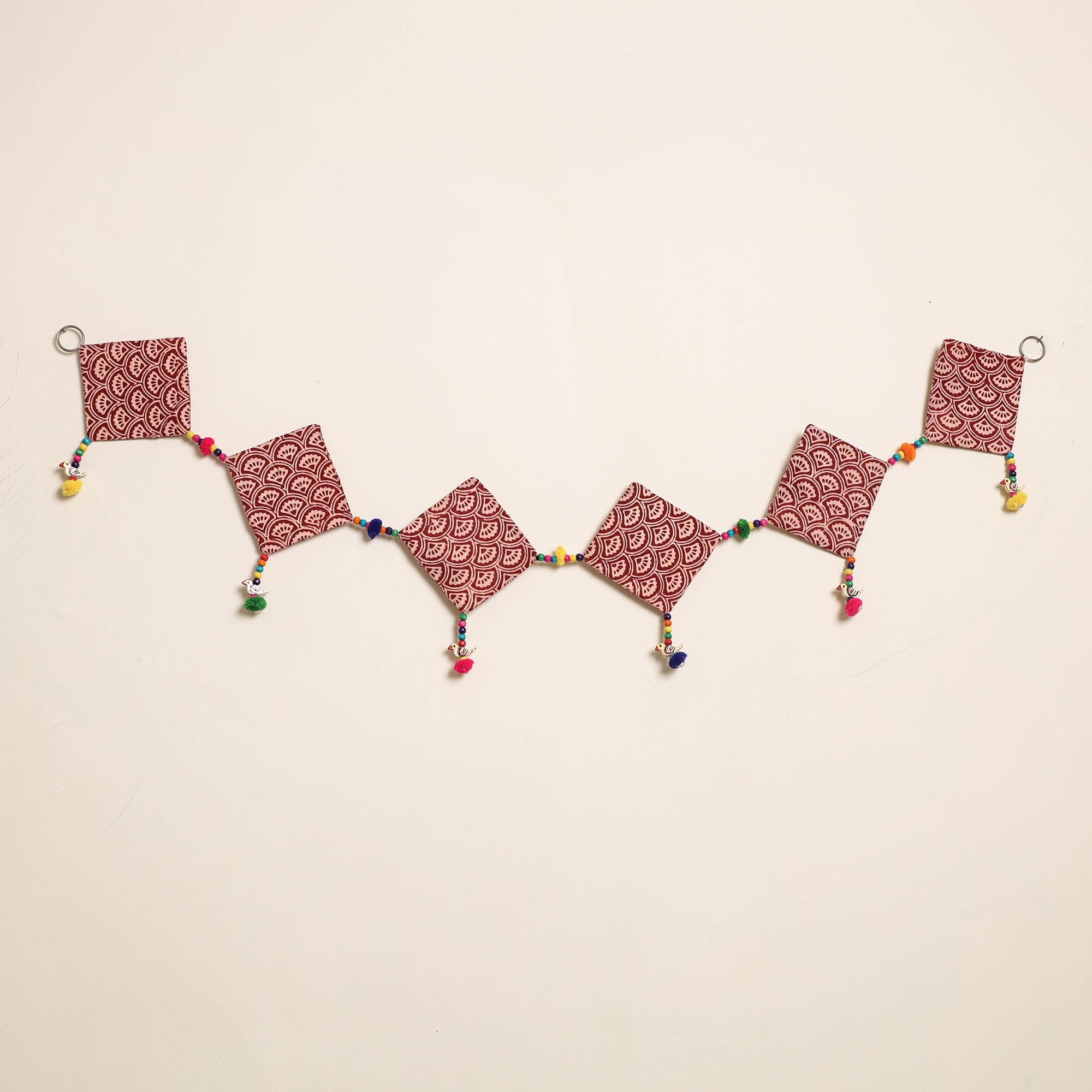 Handmade Bead Work Fabric Toran for Home Decor