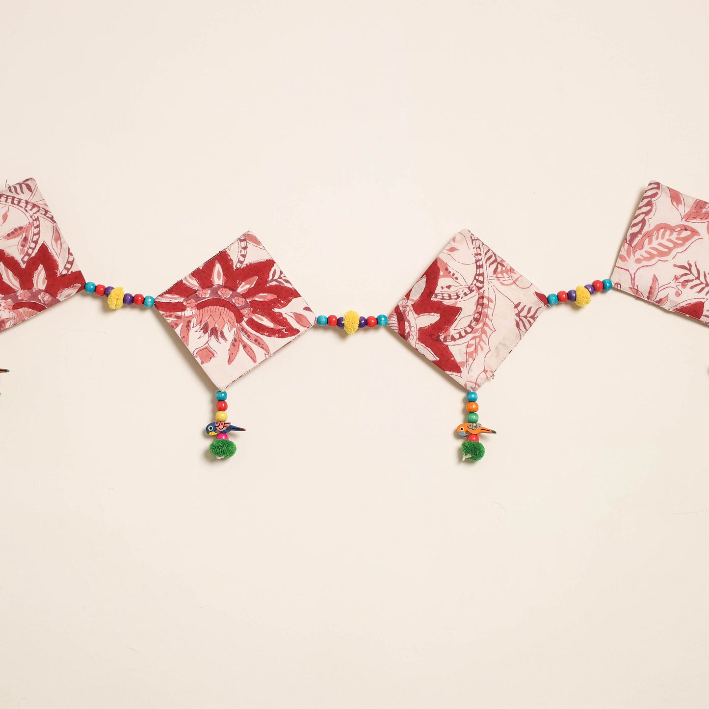 Handmade Bead Work Fabric Toran for Home Decor