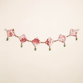 Handmade Bead Work Fabric Toran for Home Decor