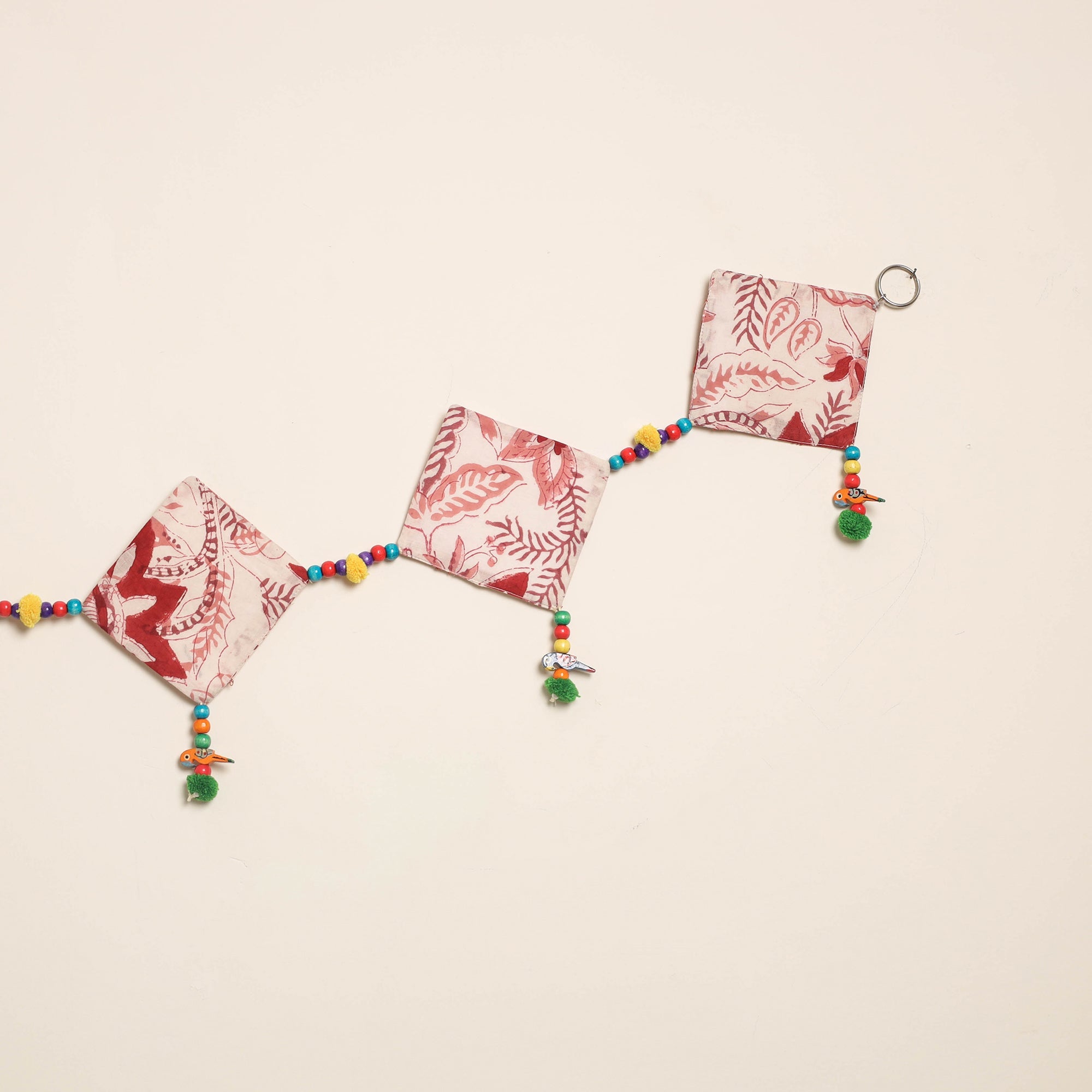 Handmade Bead Work Fabric Toran for Home Decor