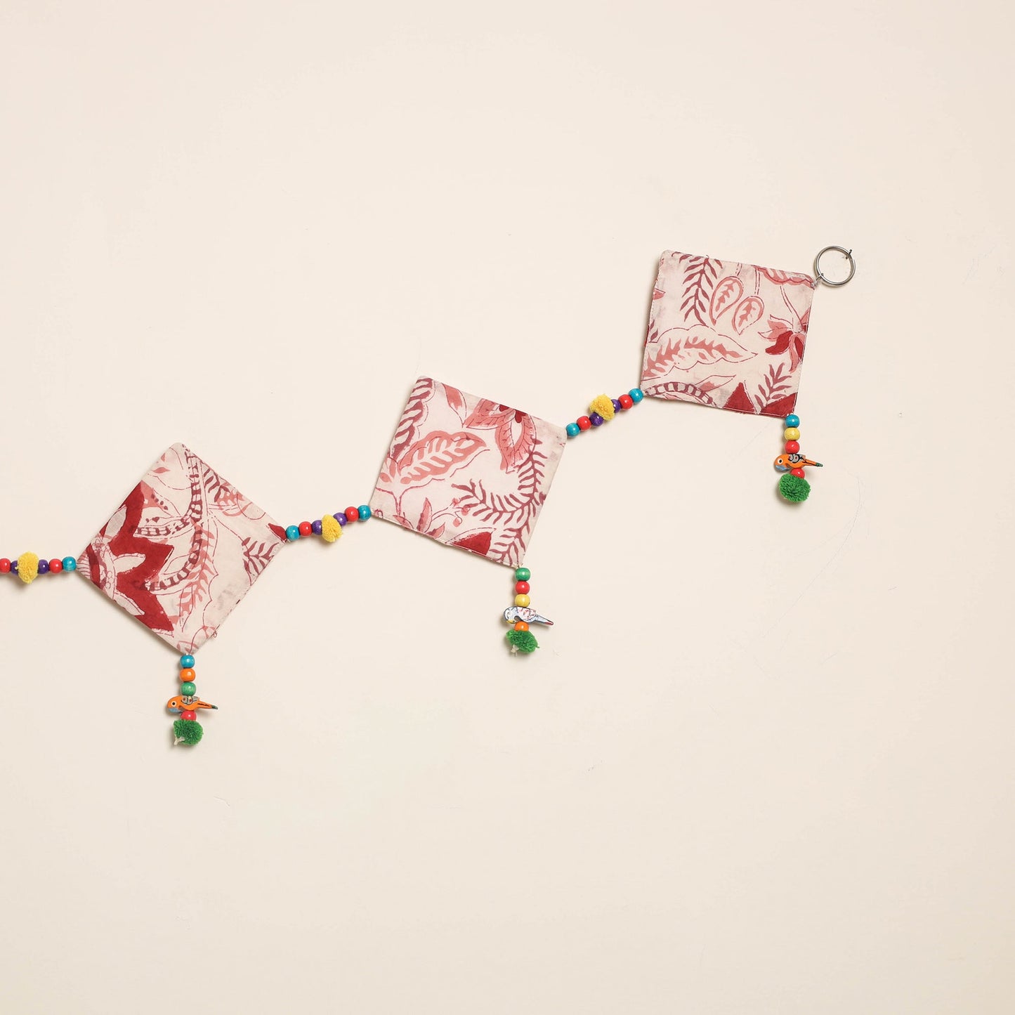 Handmade Bead Work Fabric Toran for Home Decor