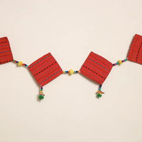 Handmade Bead Work Fabric Toran for Home Decor