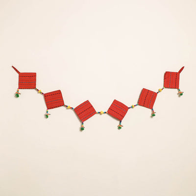 Handmade Bead Work Fabric Toran for Home Decor