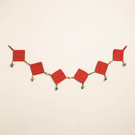 Handmade Bead Work Fabric Toran for Home Decor