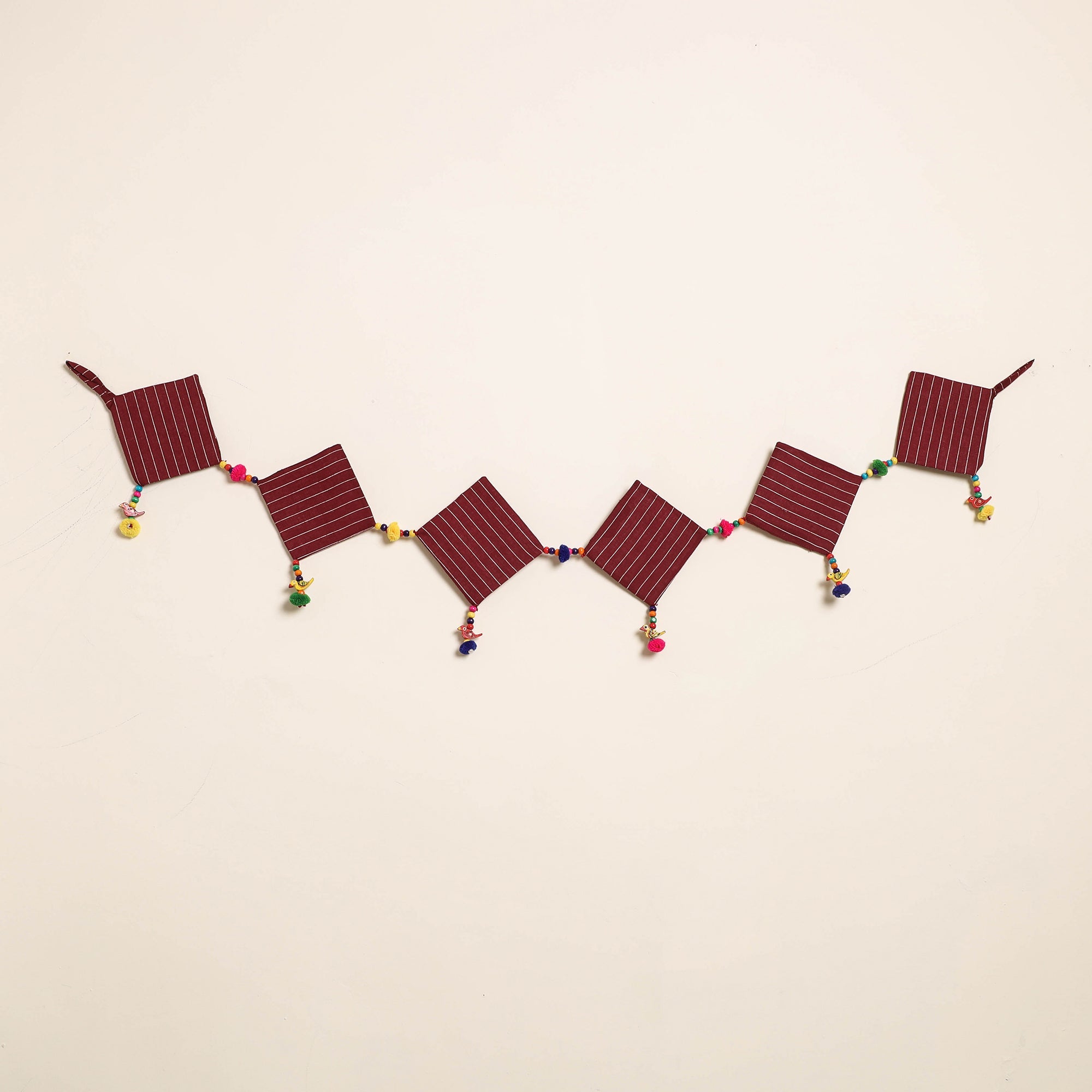 Handmade Bead Work Fabric Toran for Home Decor