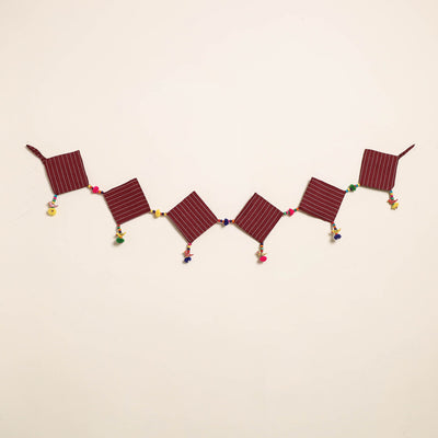 Handmade Bead Work Fabric Toran for Home Decor