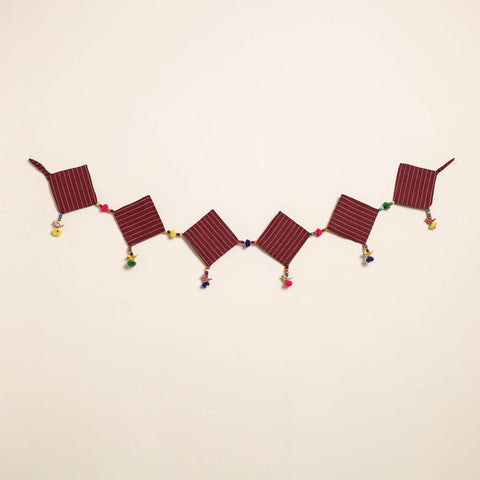 Handmade Bead Work Fabric Toran for Home Decor