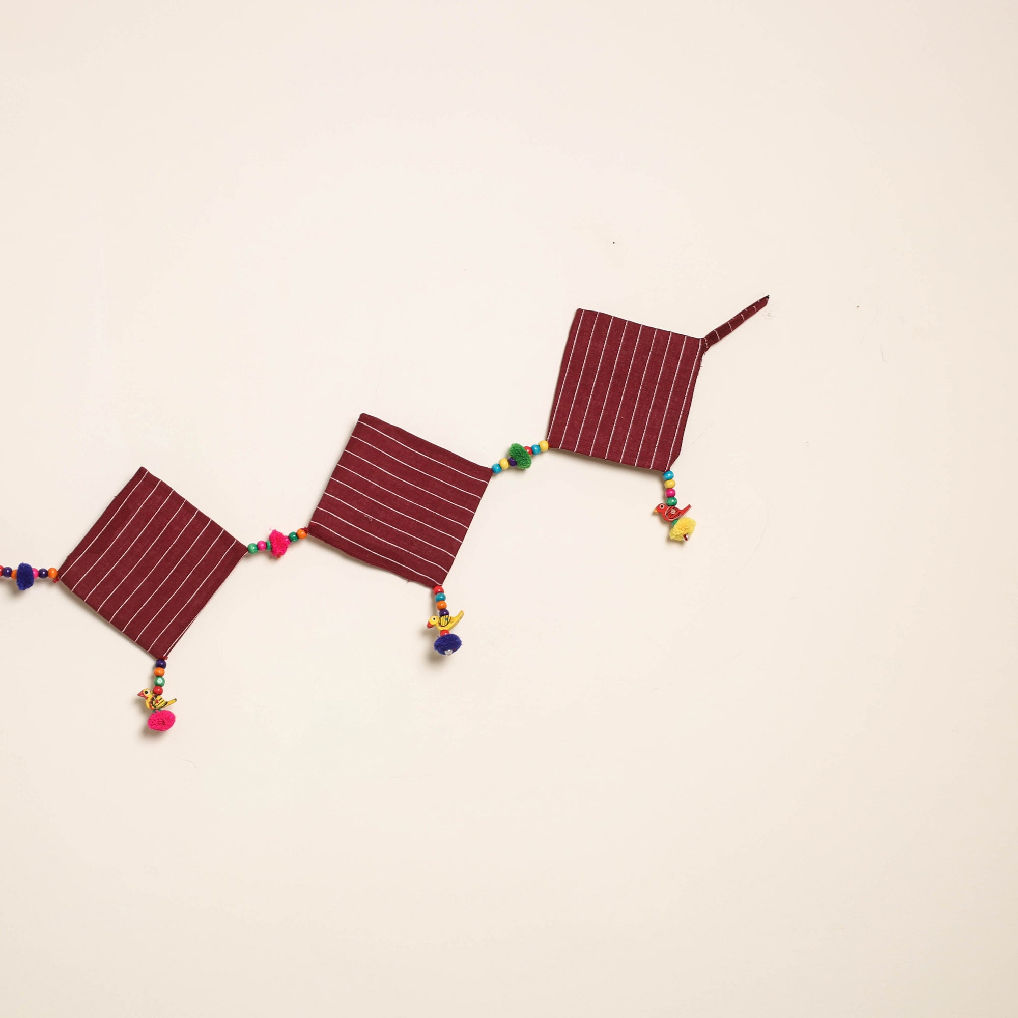 Handmade Bead Work Fabric Toran for Home Decor