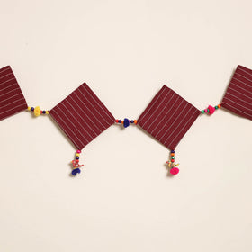 Handmade Bead Work Fabric Toran for Home Decor