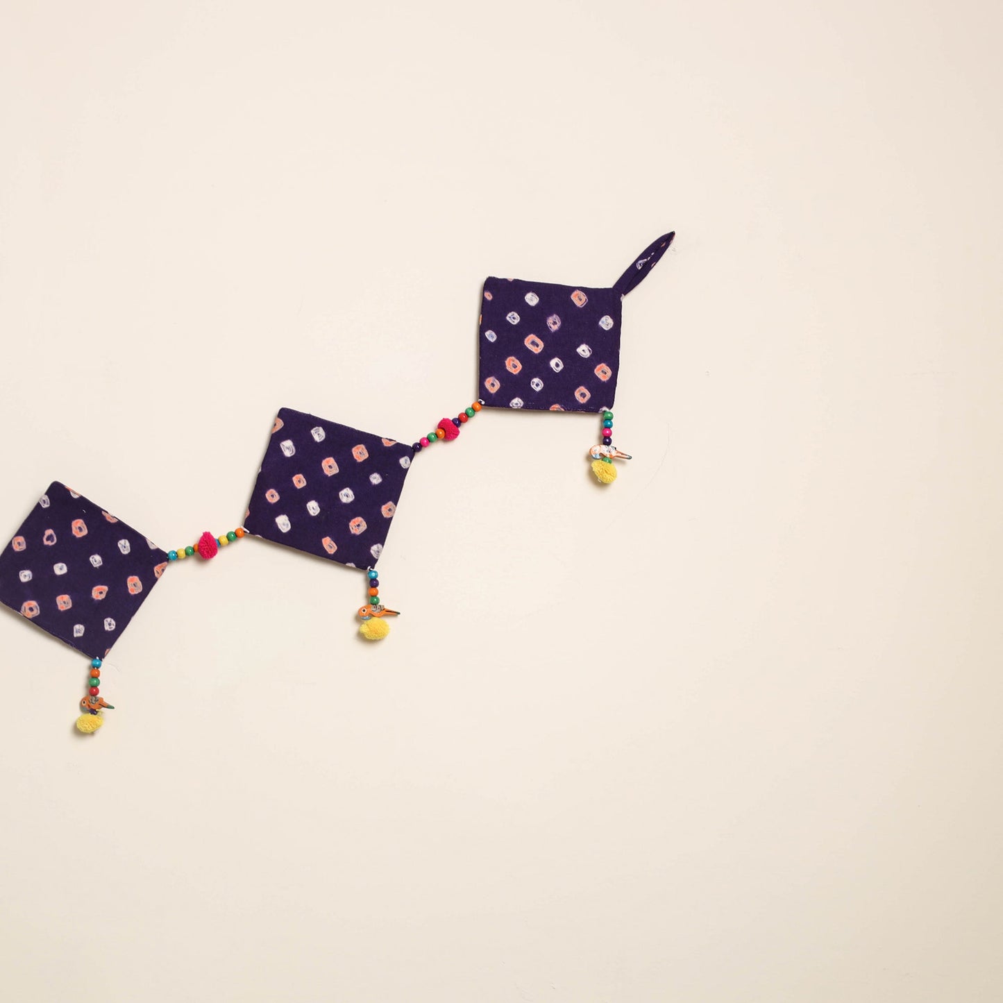 Handmade Bead Work Fabric Toran for Home Decor