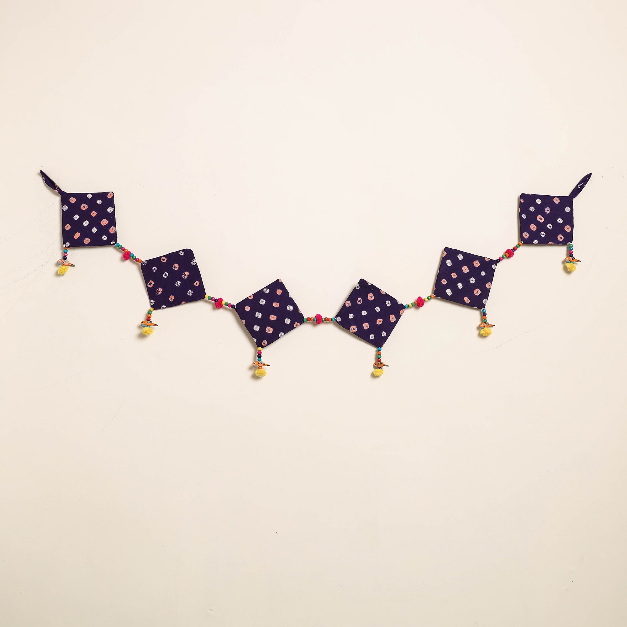 Handmade Bead Work Fabric Toran for Home Decor