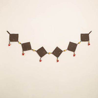 Handmade Bead Work Fabric Toran for Home Decor