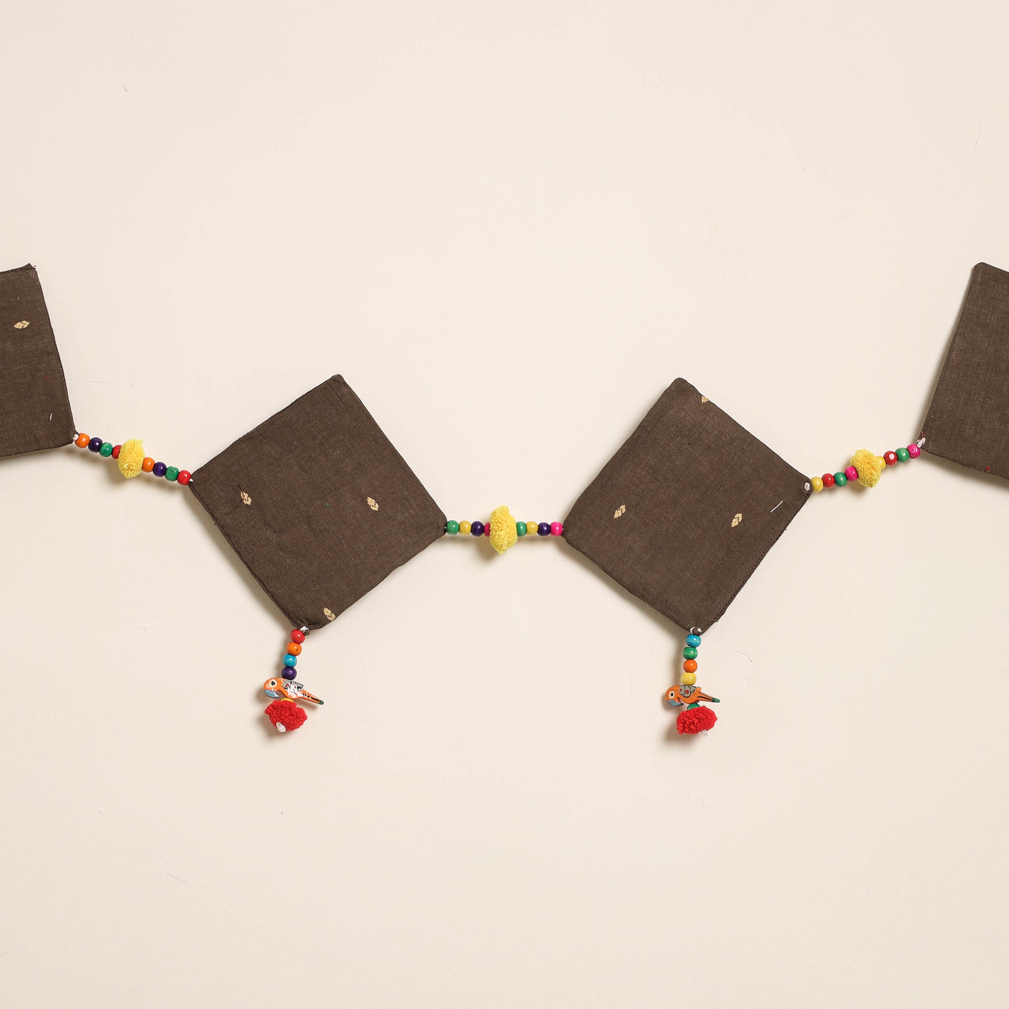 Handmade Bead Work Fabric Toran for Home Decor