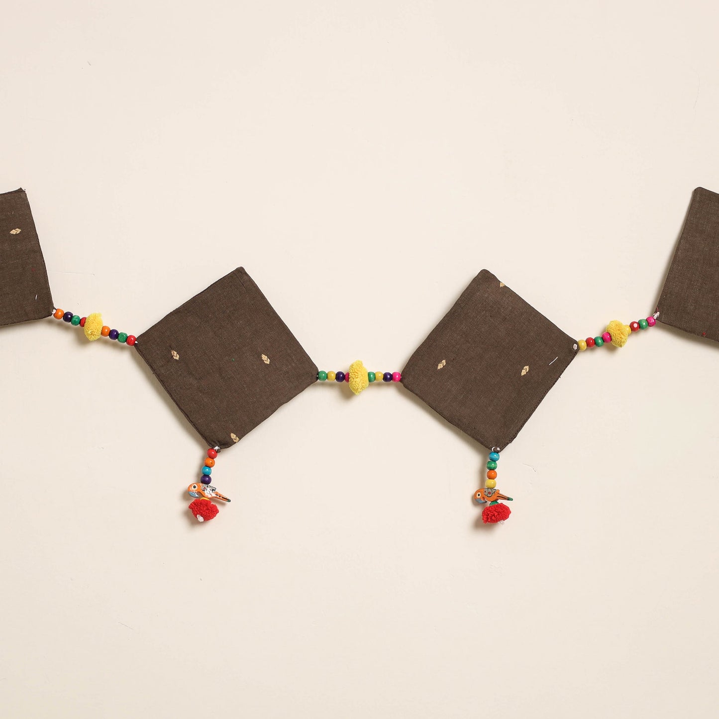 Handmade Bead Work Fabric Toran for Home Decor