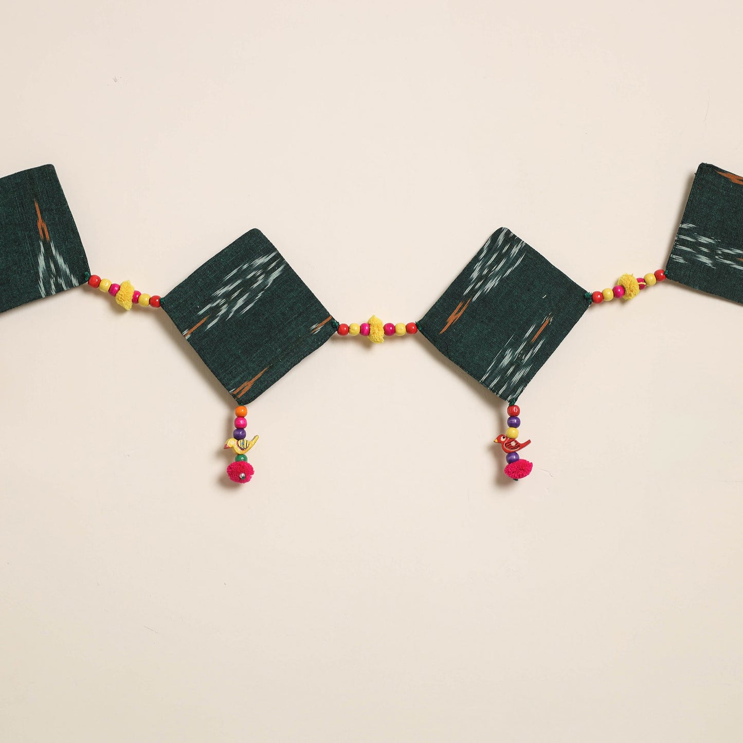 Handmade Bead Work Fabric Toran for Home Decor