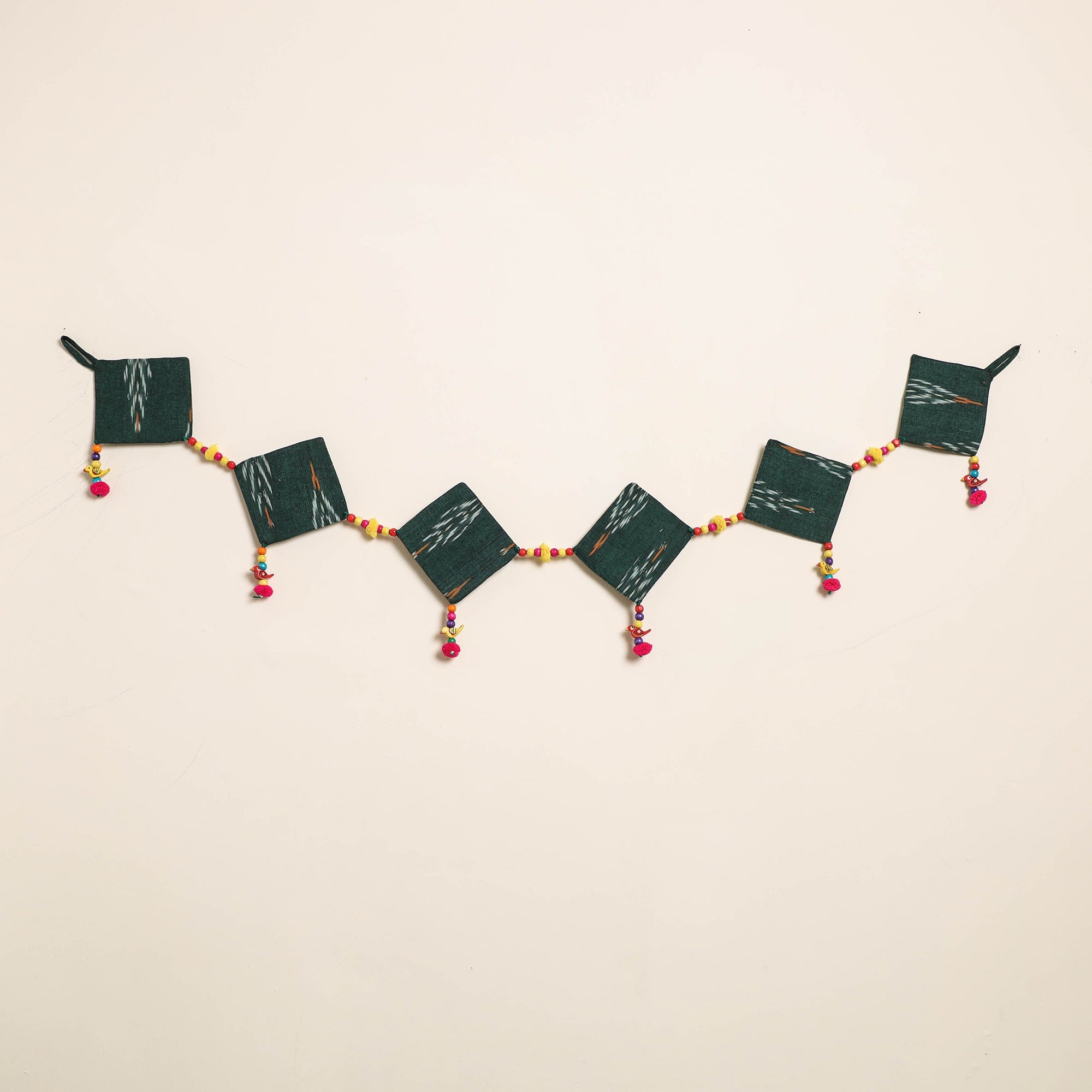 Handmade Bead Work Fabric Toran for Home Decor