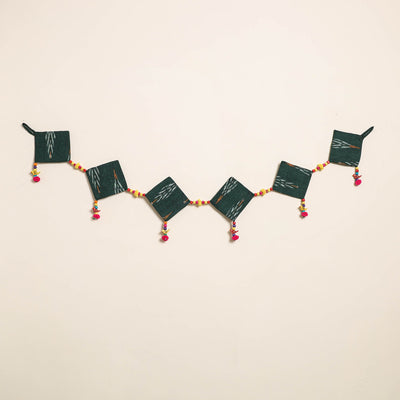 Handmade Bead Work Fabric Toran for Home Decor