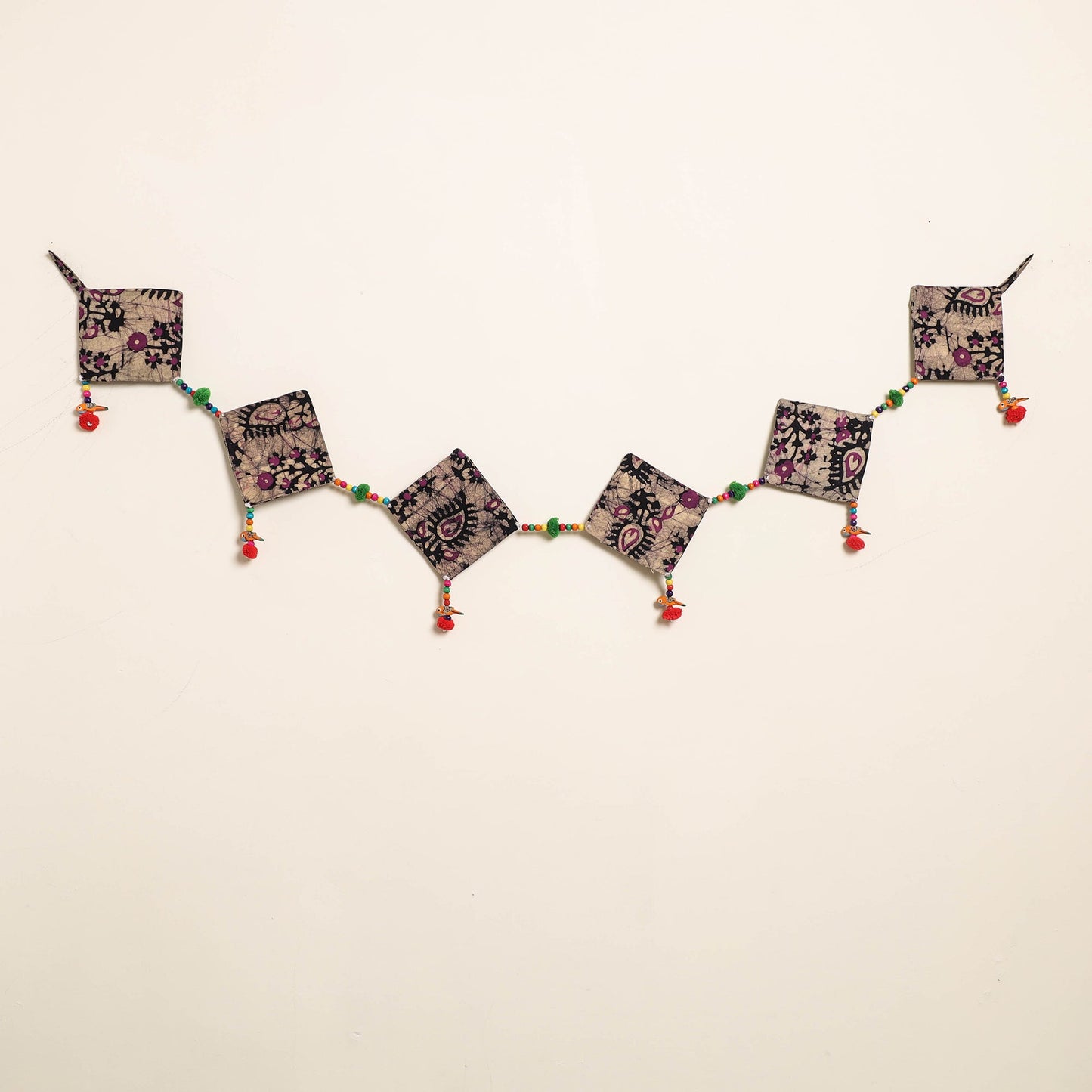 Handmade Bead Work Fabric Toran for Home Decor