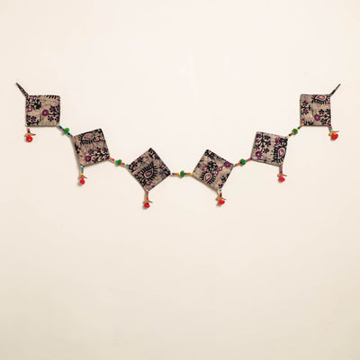 Handmade Bead Work Fabric Toran for Home Decor