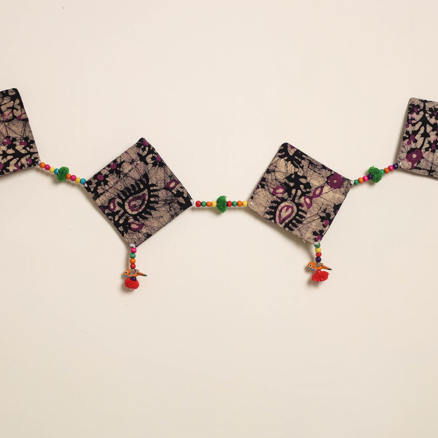 Handmade Bead Work Fabric Toran for Home Decor