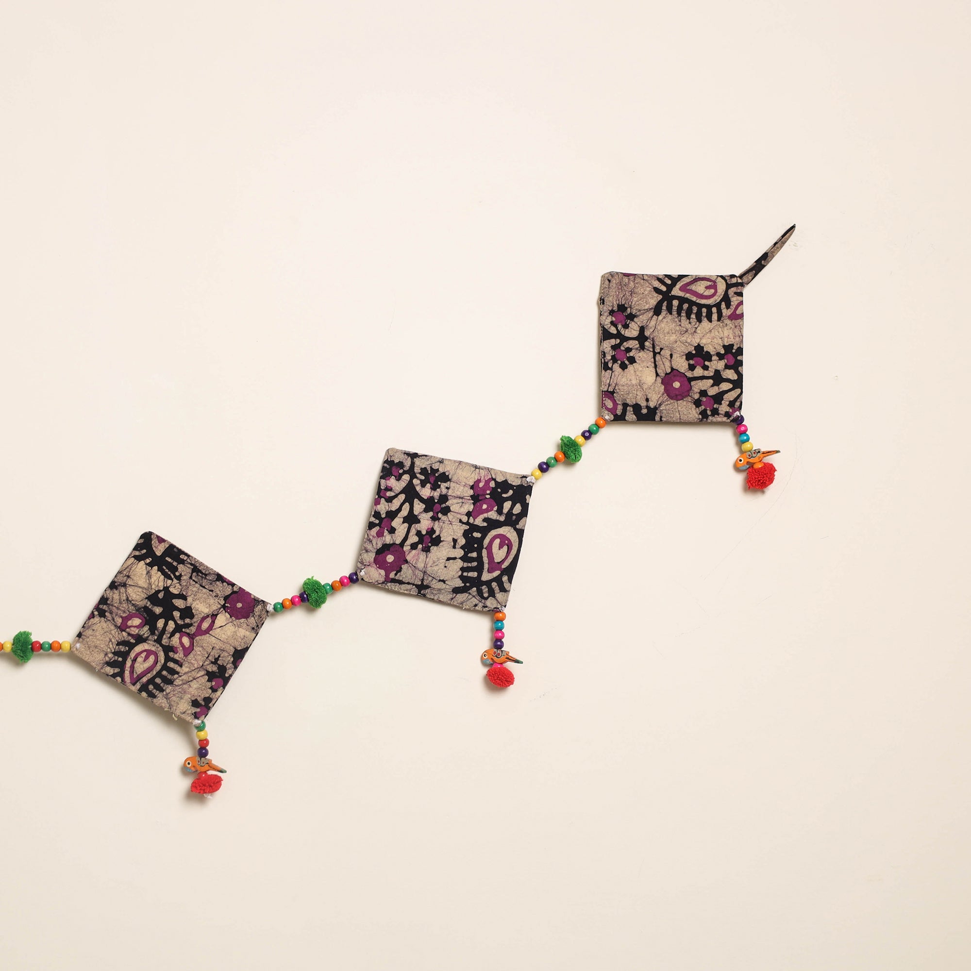 Handmade Bead Work Fabric Toran for Home Decor