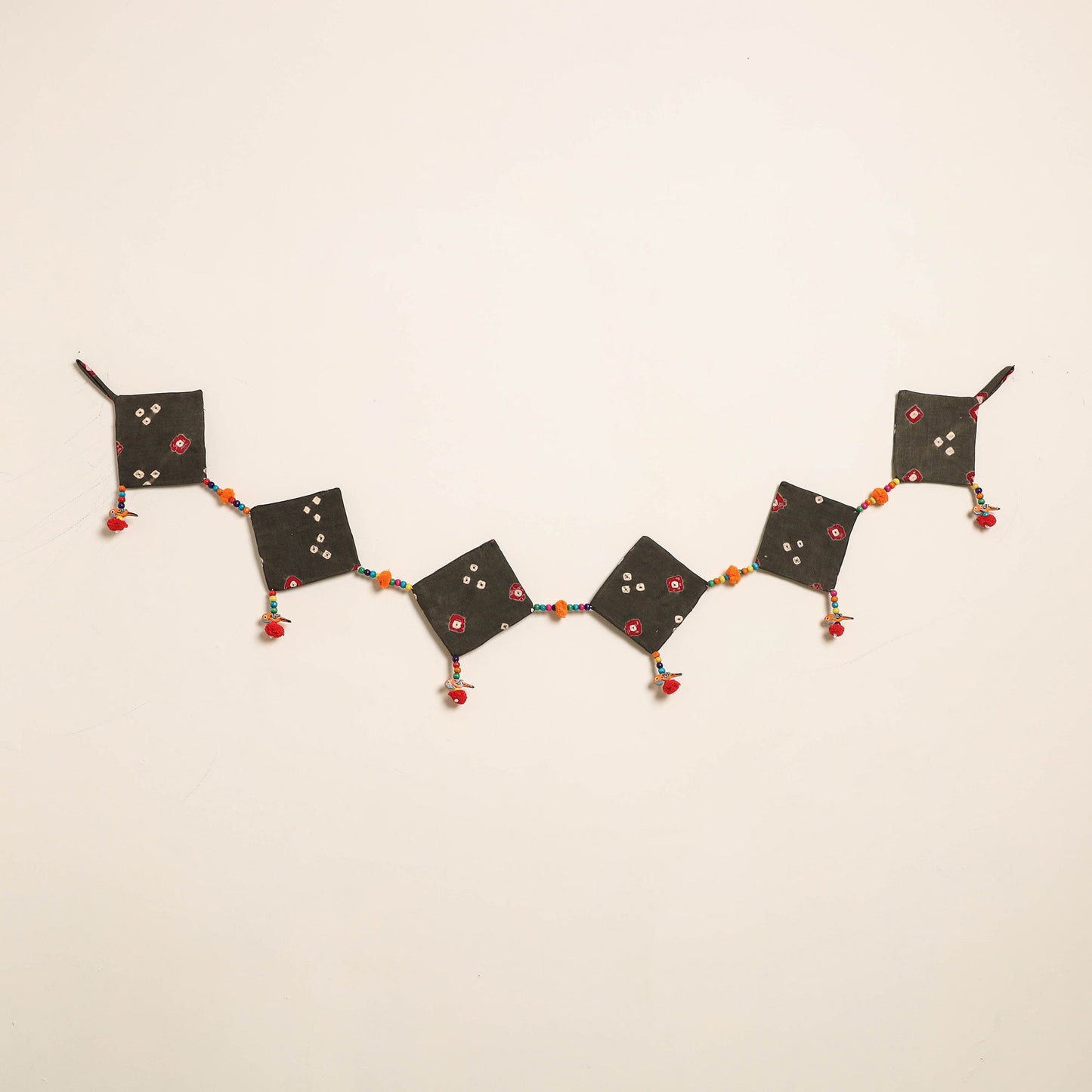 Handmade Bead Work Fabric Toran for Home Decor