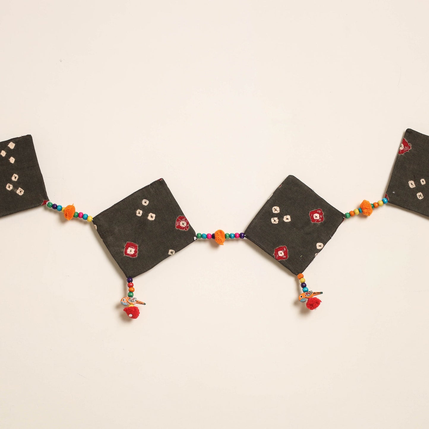 Handmade Bead Work Fabric Toran for Home Decor