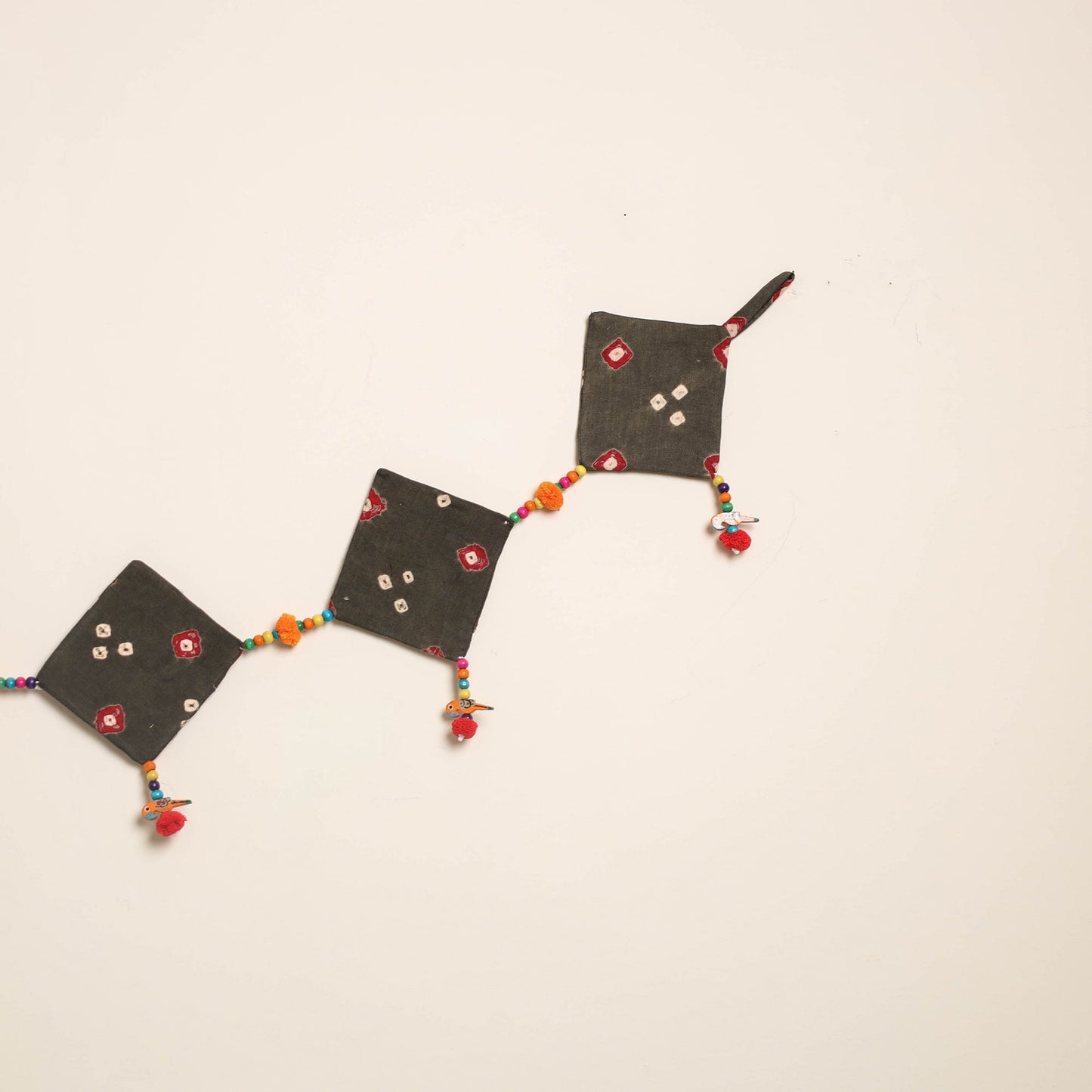 Handmade Bead Work Fabric Toran for Home Decor