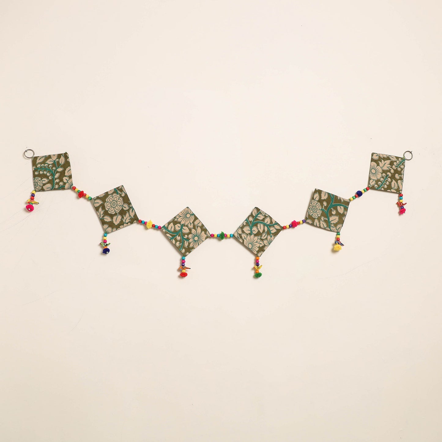 Handmade Bead Work Fabric Toran for Home Decor