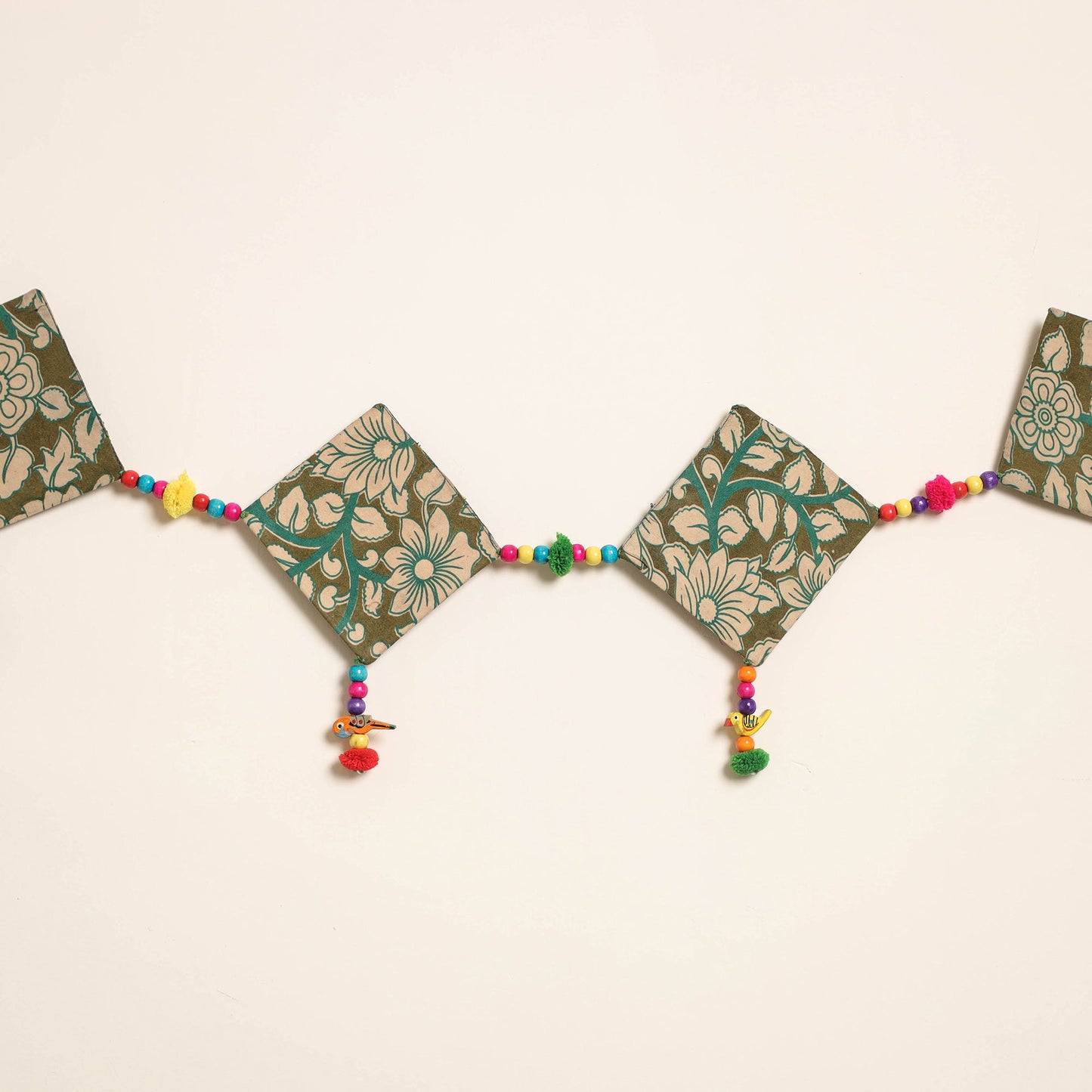 Handmade Bead Work Fabric Toran for Home Decor