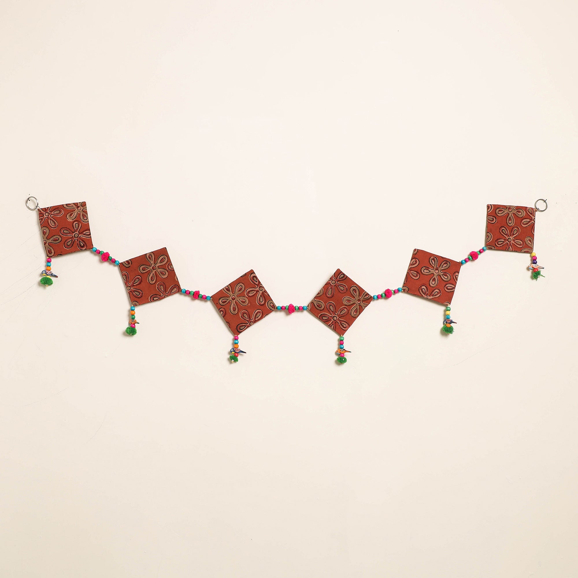 Handmade Bead Work Fabric Toran for Home Decor