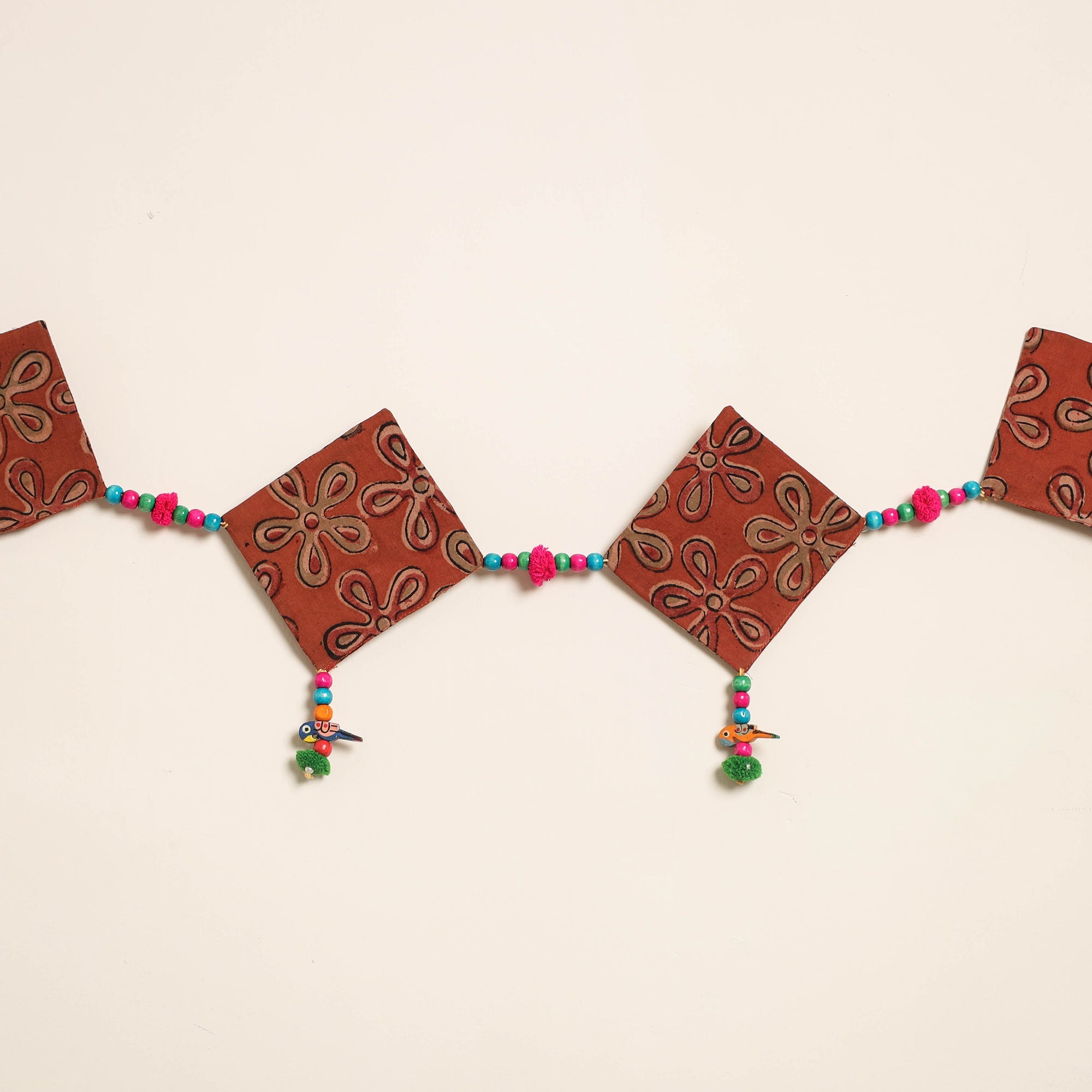 Handmade Bead Work Fabric Toran for Home Decor