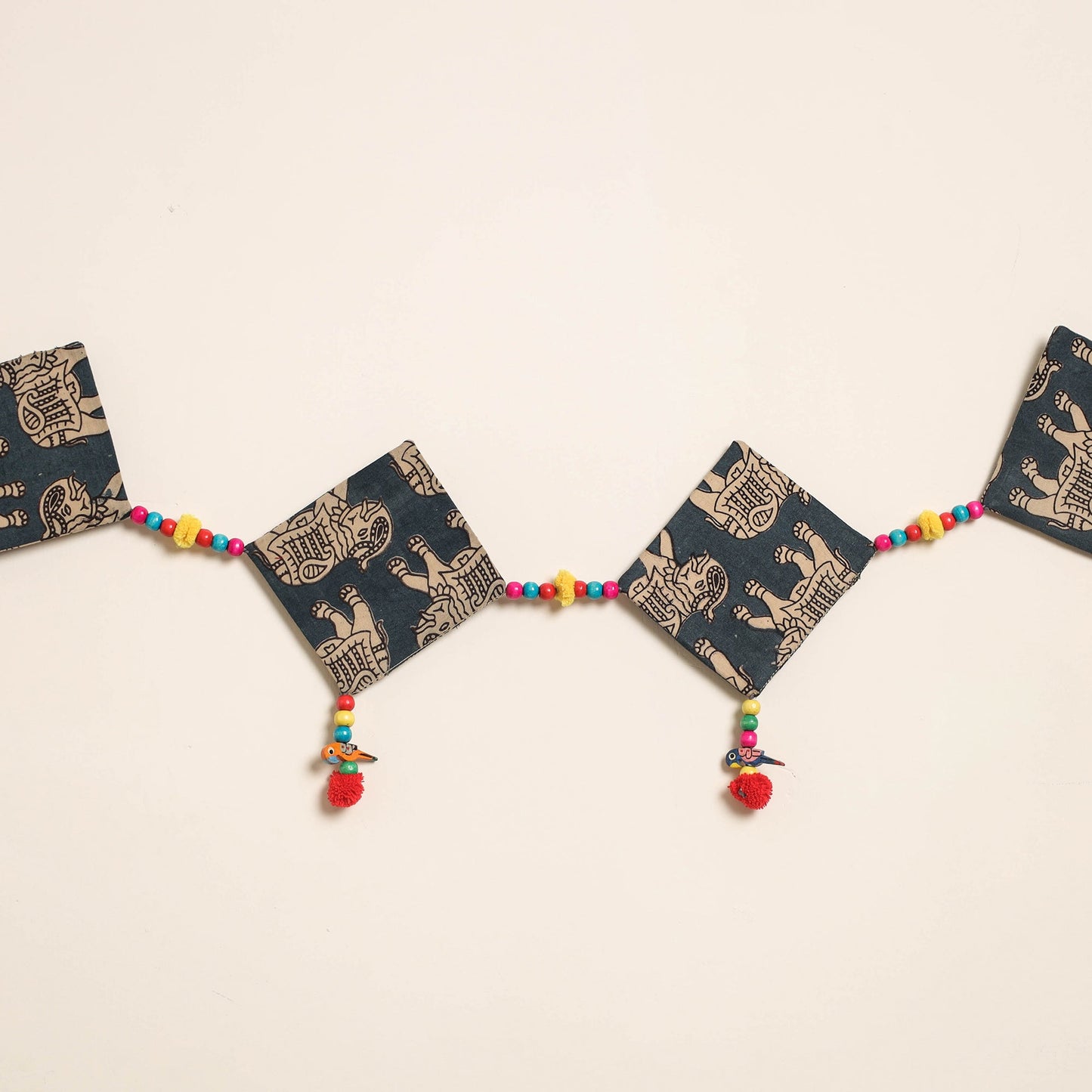 Handmade Bead Work Fabric Toran for Home Decor