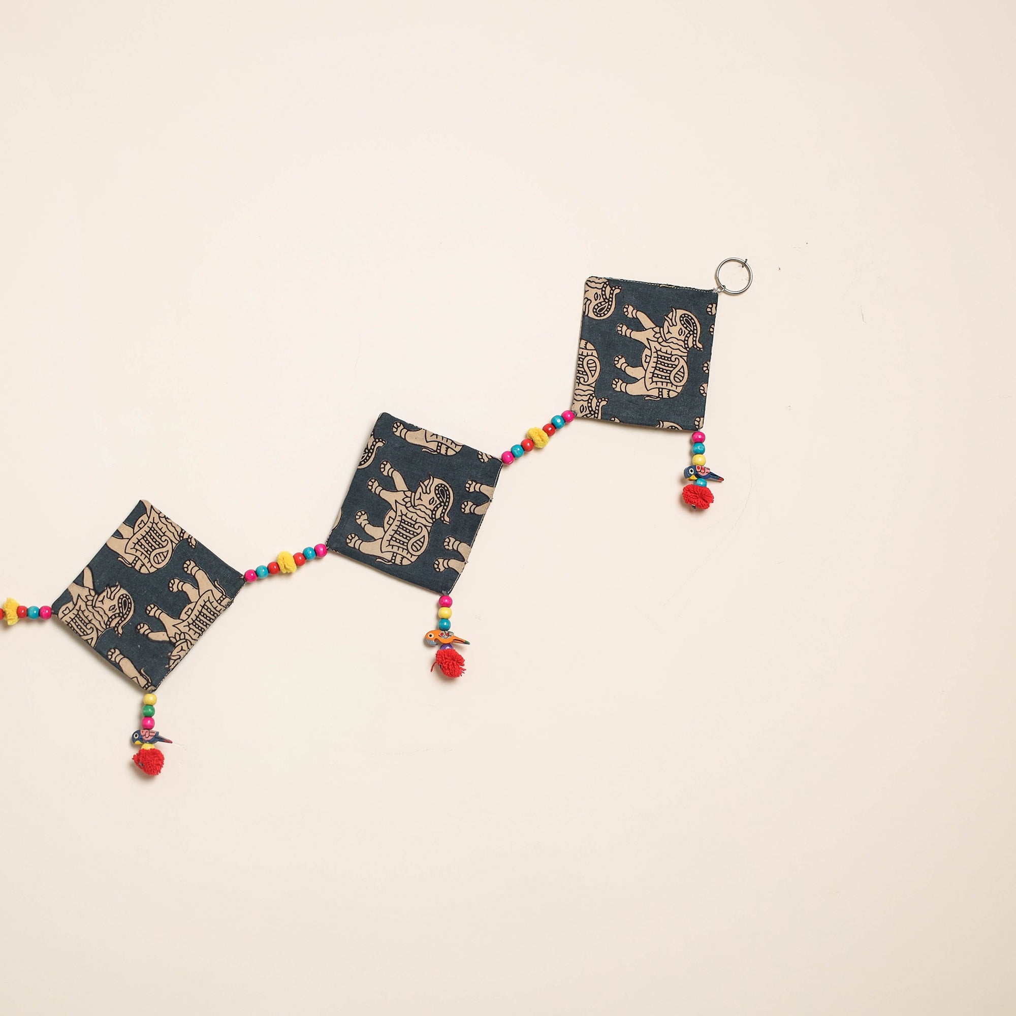 Handmade Bead Work Fabric Toran for Home Decor