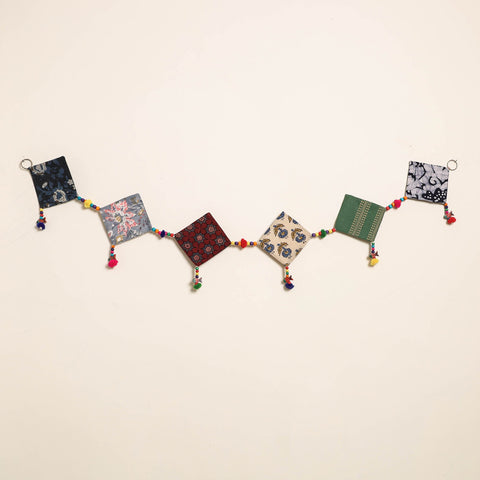 Handmade Bead Work Fabric Toran for Home Decor