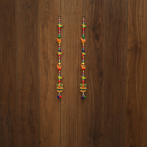 Handmade bead work hanging (set of 2) 04 - handcrafted