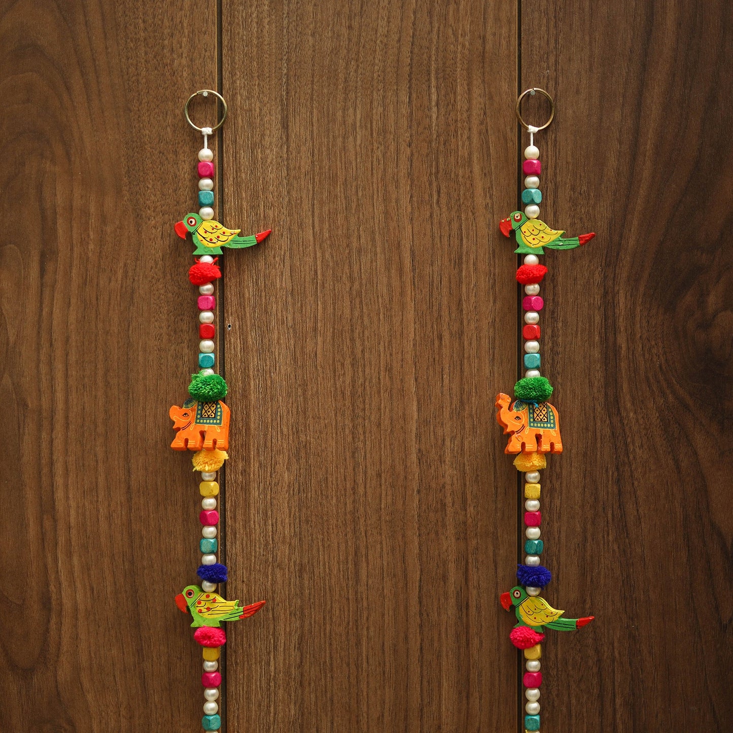 Handmade bead work hanging (set of 2) 04 - handcrafted